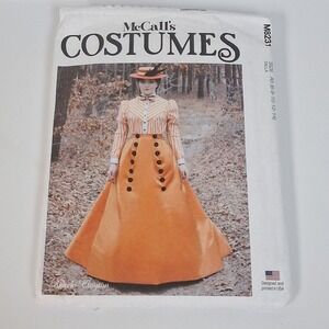 McCALLS #M8231-LADIES EDWARDIAN GIBSON GIRL BLOUSE & SKIRT PATTERN 6-14 FF Uncut